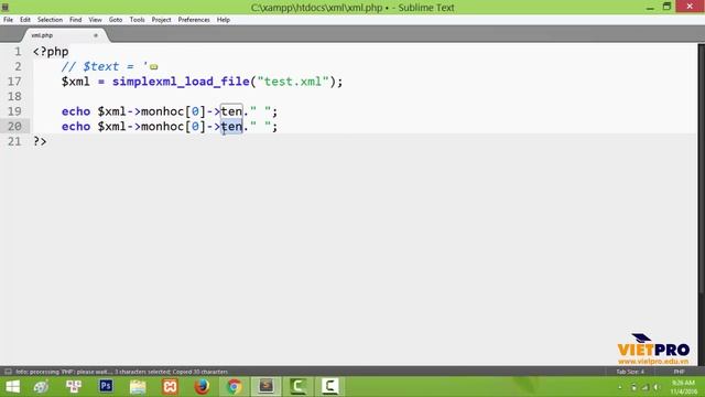 XML 03 – Truy xuất dữ liệu trong tệp tin XML bằng PHP смотреть онлайн
