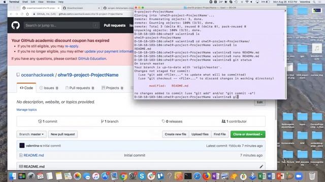 Oceanhackweek 2019: Valentina Staneva and Tim Crone - Git, GitHub, and Project Collaboration смотреть онлайн