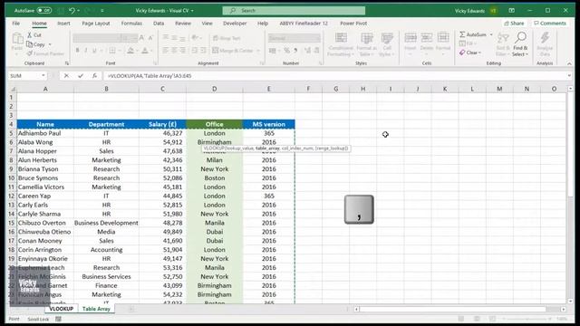 How to use VLOOKUP in Excel - Excel 2019/Excel 365 смотреть онлайн