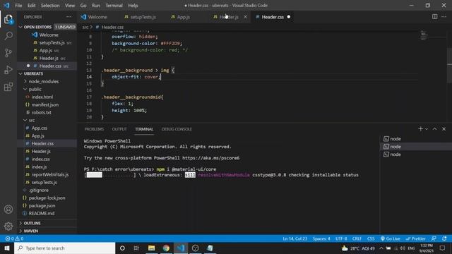 ubereats landing page part #2 | react js tutorial in hindi | header creation part | ubereats clone смотреть онлайн