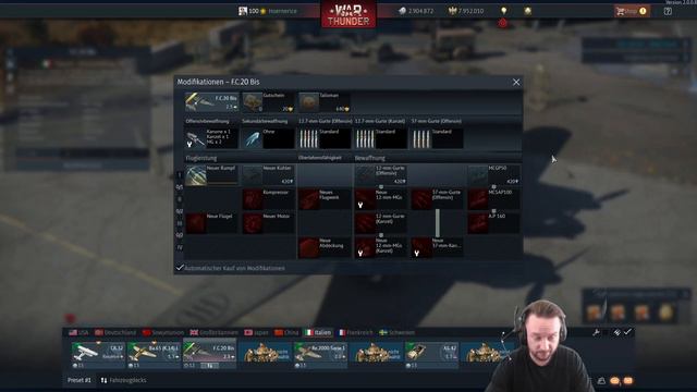 War Thunder Dev "New Power": F.C. 20 Bis (No Cockpit) смотреть онлайн
