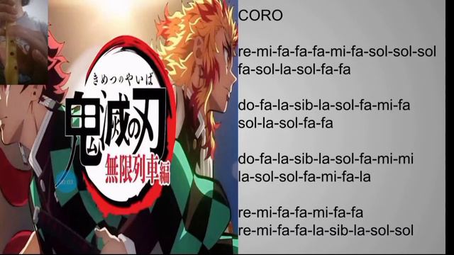 Kimetsu no yaiba "akeboshi" opening 2 (flauta) notas смотреть онлайн