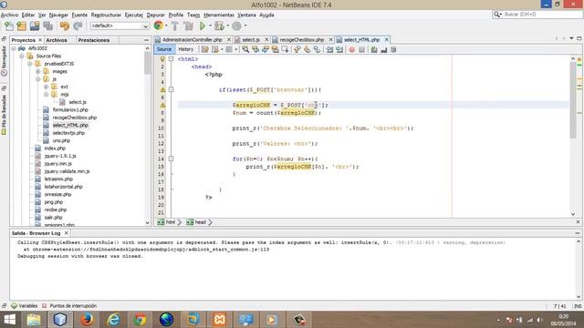 Recoger valores de checkbox en PHP смотреть онлайн