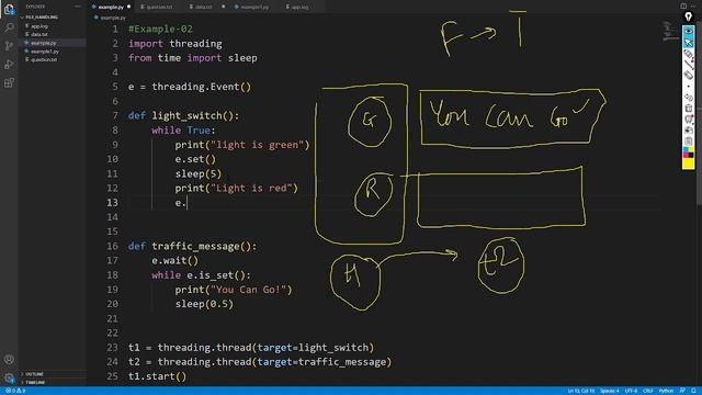 Thread Communication Examples | Multithreading in Python | Threading in Python смотреть онлайн