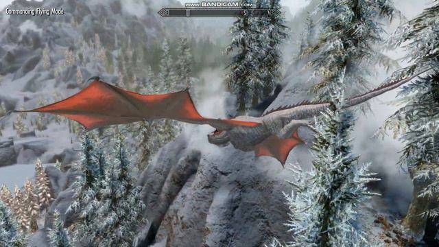 SkyrimSE полет на драконе смотреть онлайн