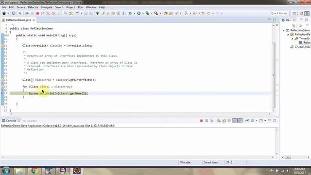 How to get the list of interfaces implemented by a given class using Java Reflection? смотреть онлайн