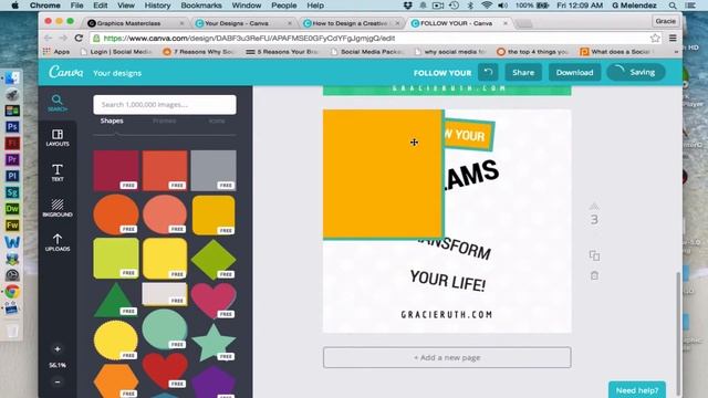Canva: How to create a 3D Graphic Quote смотреть онлайн