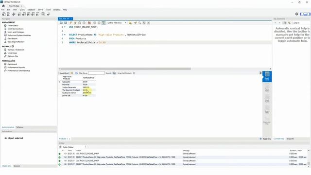 Exercise 2 Implementing Logical Operators in the WHERE Clause смотреть онлайн