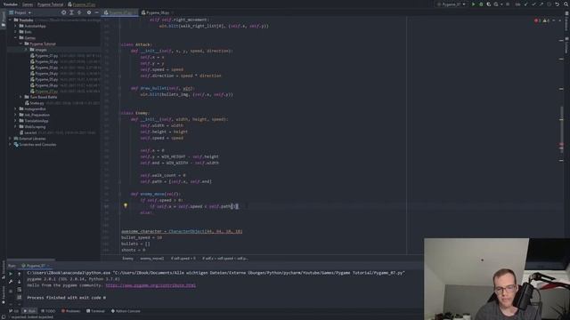 Python Game Development | Create Enemies, Programming with PyGame (2021) смотреть онлайн