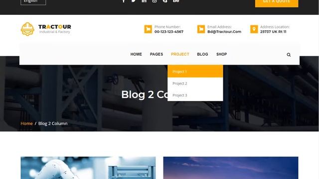Tractour - Industrial / Manufacturing WordPress Theme смотреть онлайн