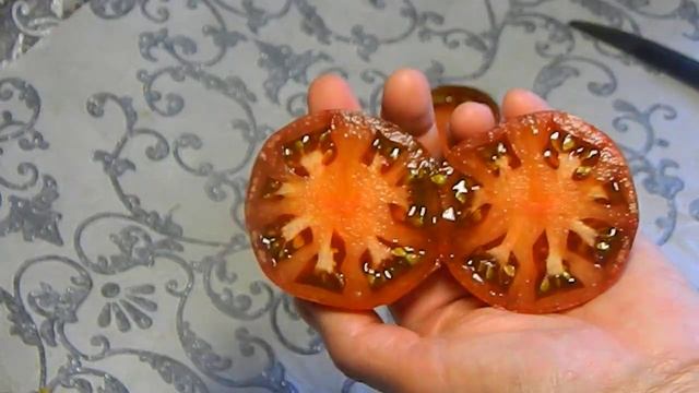 Томат Dwarf Crimson Sockeye гном. Тест плодов. смотреть онлайн