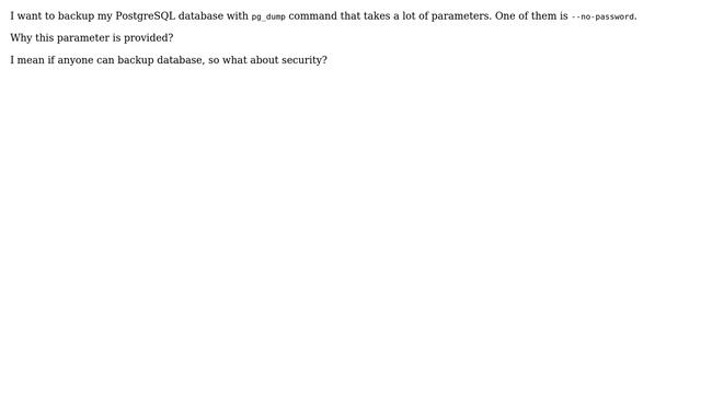 Databases: Why we can backup postgresql database backup without password? (2 Solutions!!) смотреть онлайн