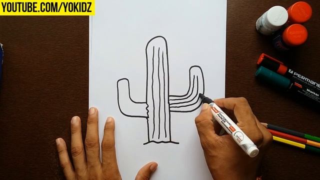 How to draw CACTUS смотреть онлайн