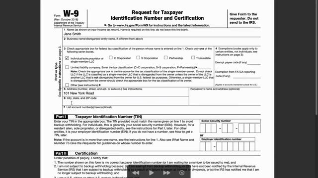 How to Fill Out Form W9 смотреть онлайн