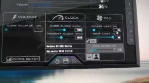 Понижение температуры Видеокарты RX 580 - Без Андервольтинга