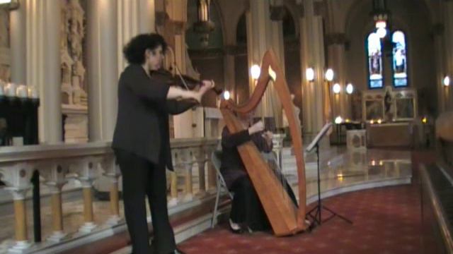 Ave Maria by Schubert (harp & violin) Amethyst Trio смотреть онлайн