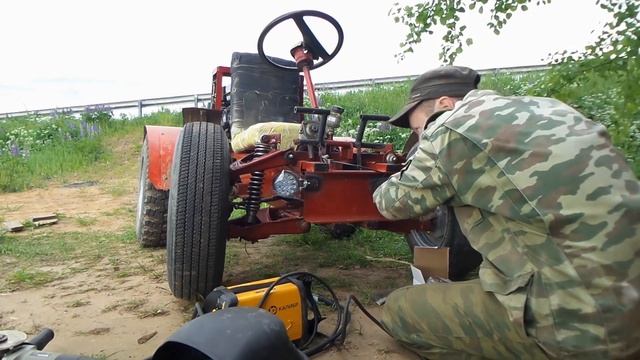 Самодельный Мини багги Go Kart, внедорожная резина и фары, Homemade Go Kart