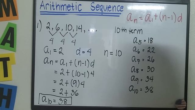 TAGALOG: Arithmetic Sequence #TeacherA #GurongPinoysaAmerika смотреть онлайн