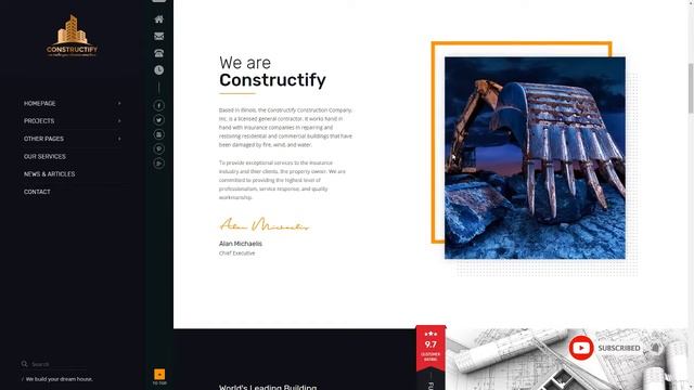 Constructify Construction WordPress Theme смотреть онлайн