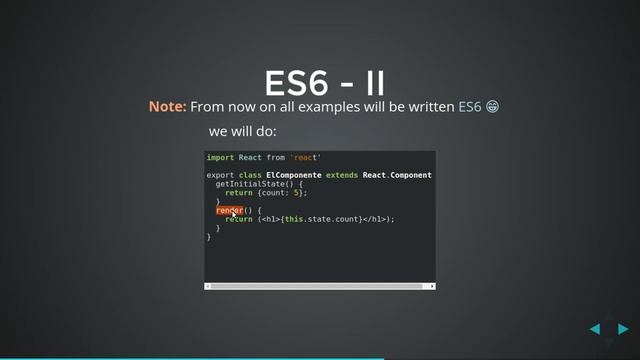 React js with ES6 смотреть онлайн