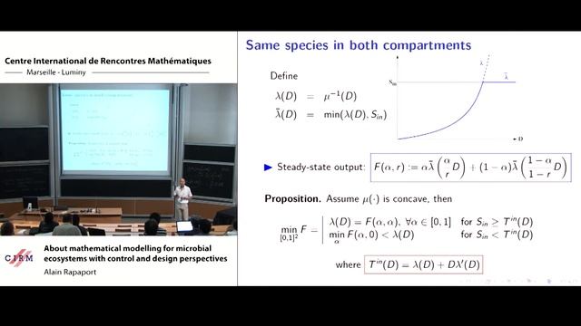Alain Rapaport: About mathematical modelling for microbial ecosystems with control and... смотреть онлайн