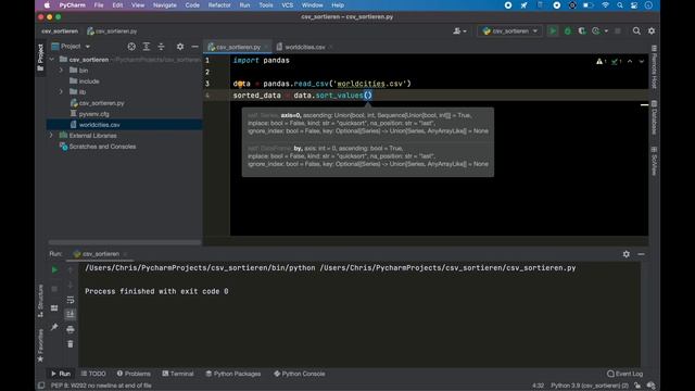 Python: ? csv-Daten sortieren & schreiben | Tutorial für Anfängerinnen und Anfänger (Deutsch) смотреть онлайн