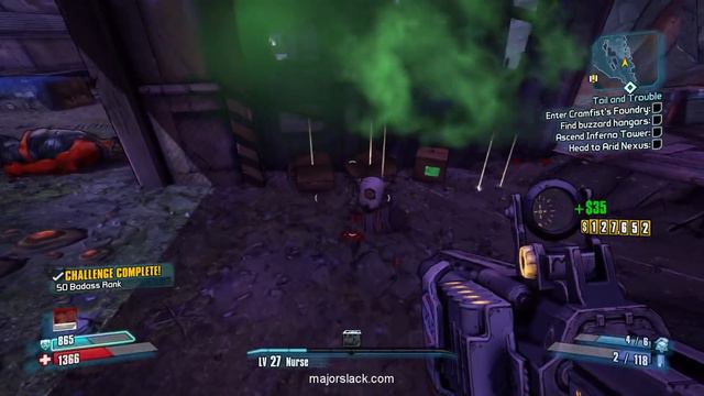 Borderlands 2 Walkthrough: Banzai Maya Run #41 - Sawtooth Cauldron Marathon: Cramfist's Foundry смотреть онлайн
