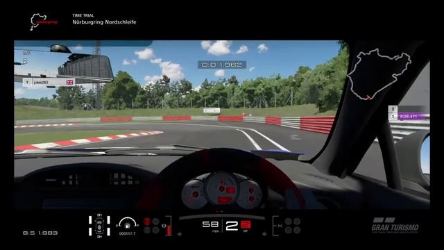 GT SPORT - Nordschleife Time Trial - Toyota 86 GRMN - 8:25.003 смотреть онлайн