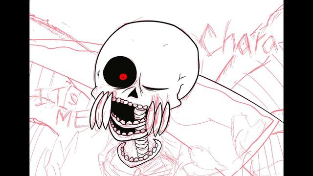 [Fan Art] Seraphim!Sans (Chara Possession)