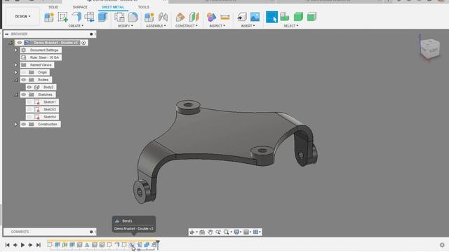 Creating Solid Bends in Autodesk Fusion 360 смотреть онлайн