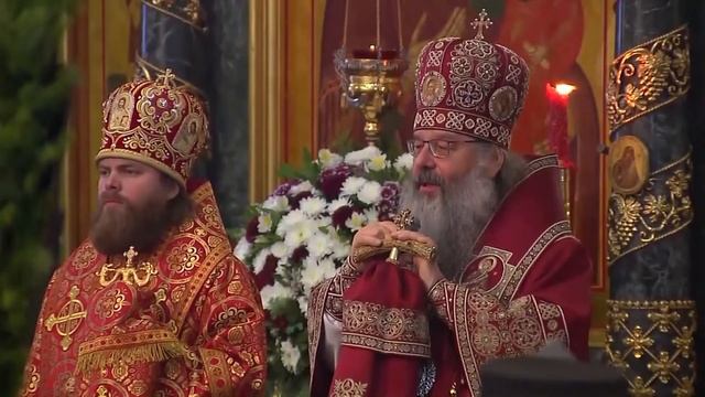 Слово митрополита Кирилла за Архиерейской Божественной литургией в День святой Екатерины - 2020 смотреть онлайн