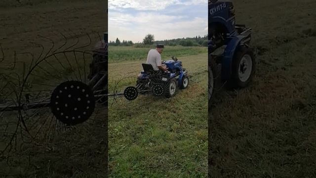 Сенокос. Уборка. Новые грабли, ворошилки. Первый пуск