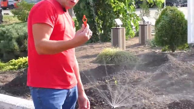 Как настроить форсунку для полива mp rotator (Hunter) смотреть онлайн