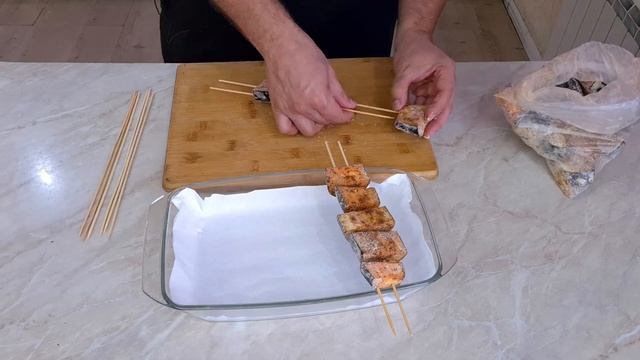 ПП Шашлык из Баклажанов в духовке! #баклажаны #шашлык смотреть онлайн