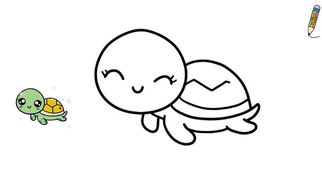 How to Draw a Cute Turtle смотреть онлайн