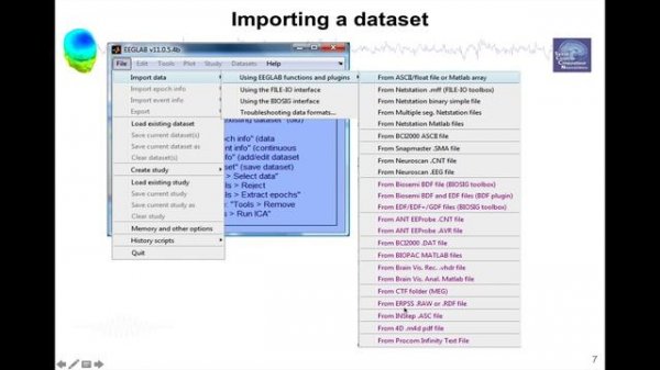 EEGLAB preprocessing #1: Importing raw data