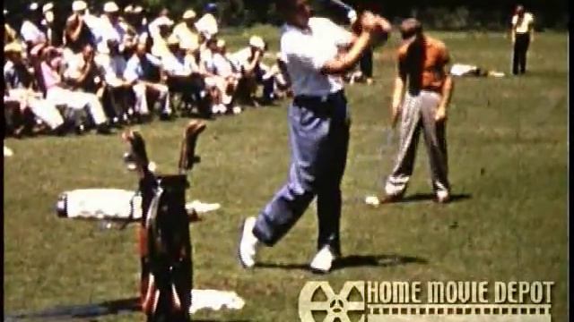 Colonial Pro Am with Gene Littler, Ben Hogan (picture), Jimmy Demeret, Dad practicing 1958 смотреть онлайн