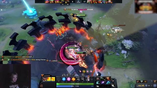 ИНБОССИКУ ДАЛИ БАН МЕЙНА за ИГРУ НА ЛОУ РЕЙТИНГЕ! / INBOSSIK DOTA STREAM