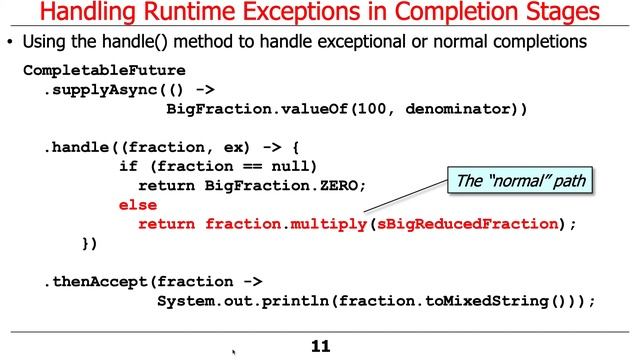 Advanced Java CompletableFuture Features: Handling Runtime Exceptions смотреть онлайн