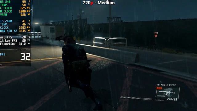 Metal Gear Solid V Ground Zeroes | AMD R5 240 + i5 2400 | 900p, 720p,768p, High / Medium / Low смотреть онлайн