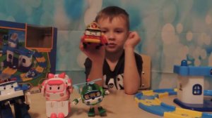 Играем в Робокары, Полли, Рой, Эмбер, Хелли