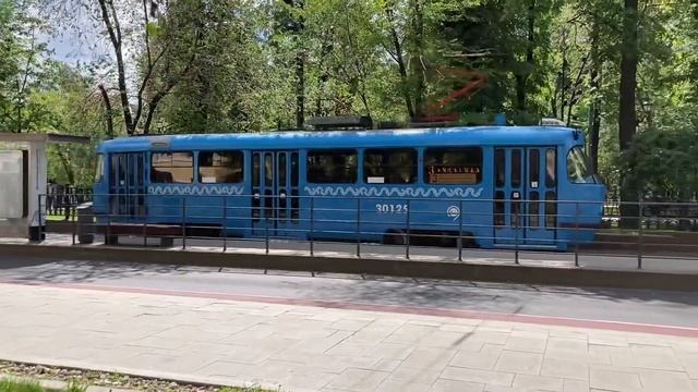 Трамвай Татра Т3 в Москве/ Tram Tatra T3 in Moscow смотреть онлайн