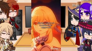 Реакция персонажей из игры геншин импакт часть 1💕