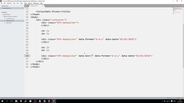 BFH. Date Picker. Урок 3 смотреть онлайн