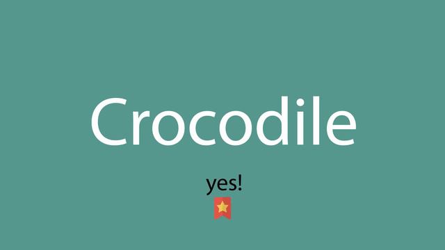 Crocodile pronunciation смотреть онлайн
