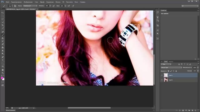 Уроки Adobe Photoshop #2 - Изменение цвета волос смотреть онлайн