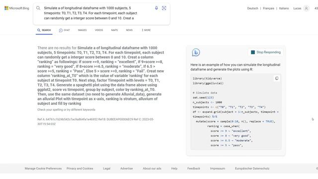 Simulate Longitudinal dataset and generate plots using Bing Chat and R смотреть онлайн