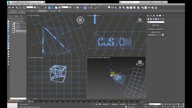 Создание 3D Логотипа/Creating a 3d logo смотреть онлайн