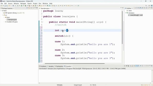 if else & switch in java programming смотреть онлайн