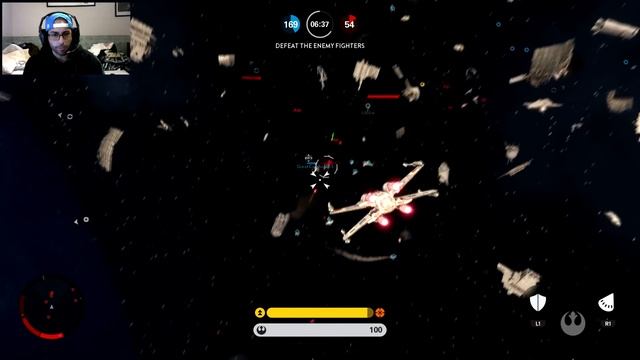 Star Wars Battlefront - Which fighter is better? X-wing VS Tie Fighter! (25.00 K/D!) смотреть онлайн